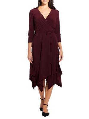 Adrianna Papell Matte Jersey Wrap Dress