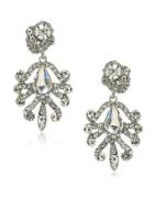 A.b.s. By Allen Schwartz Set In Stone Crystal Chandelier Earrings