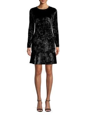 Michael Michael Kors Ruffled Velvet Dress