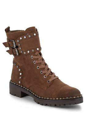 Sam Edelman Jennifer Studded Leather Combat Boots