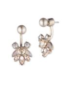 Givenchy Simulated Faux Pearl And Crystal Floater Earrings