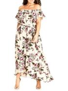 City Chic Plus Lolita Maxi Off-the-shoulder Dress
