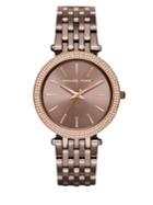 Michael Kors Darci Pave Sable Ip Stainless Steel Bracelet Watch