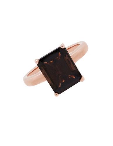 Lord & Taylor Smokey Quartz And 14k Rose Gold Ring