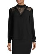 Ivanka Trump Lace-trimmed Blouse