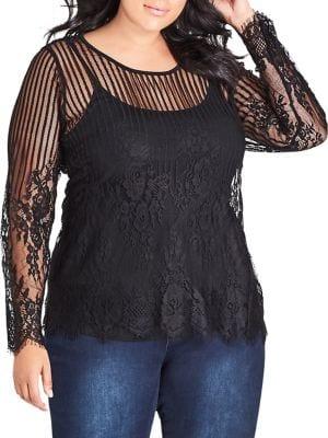 City Chic Plus Enchantress Top