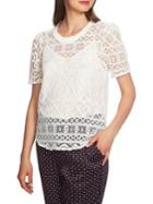 1.state Lace Puff Sleeve Top