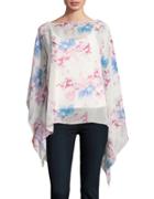 Vince Camuto Sheer Bouquet Poncho