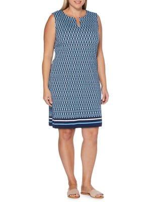 Rafaella Plus Printed Shift Dress