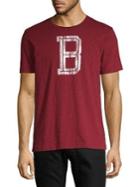 Brooks Brothers Red Fleece Knit Block B Cotton Tee