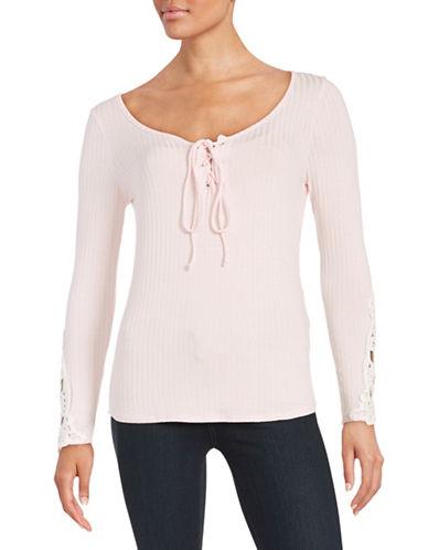 Design Lab Lord & Taylor Ribbed Knit Top