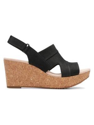 Clarks Annadel Nubuck Wedge Sandals