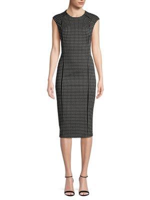 Max Mara Studio Dotted Sheath Dress