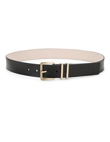 Calvin Klein Goldtone Buckle Leather Belt