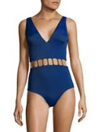 Peixoto The Jade One-piece Cut-out Swimsuit