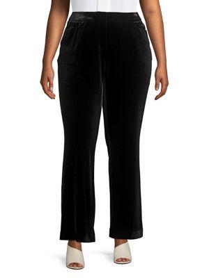 Calvin Klein Plus Classic Velvet Pants