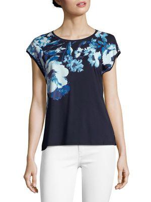 Karl Lagerfeld Paris Placement Floral Top