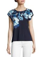 Karl Lagerfeld Paris Placement Floral Top