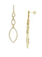 Sonatina Tiered 14k Yellow Gold & Diamond Dangle Earrings