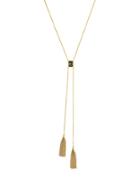 Cole Haan Goldtone Brass Tassel Detailed Necklace