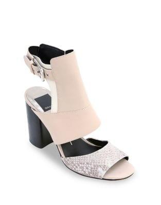 Dolce Vita Romeo Snake-embossed Leather Sandals