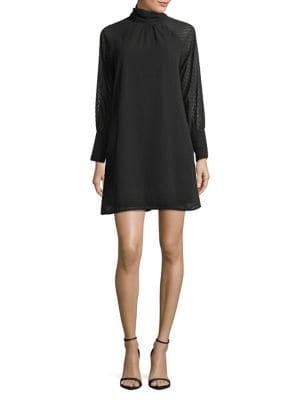 Kensie Long-sleeve Shift Dress
