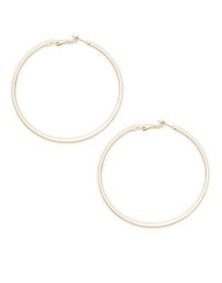 Design Lab Edge Hoop Earrings