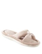 Isotoner Microterry Satin Xslide Slippers