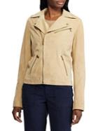 Lauren Ralph Lauren Tumbled Suede Jacket
