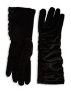 Cejon Ruched Velvet Gloves