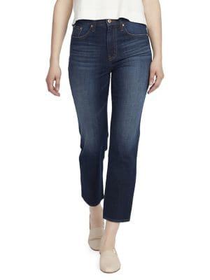 Ella Moss Neem Skinny High Rise Ankle Raw-edge Jeans