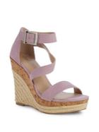 Charles By Charles David Adrielle Suede Caged Wedge Espadrilles