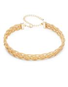 Design Lab Lord & Taylor Goldtone Braided Choker Necklace