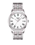 Tissot Mens Classic Dream White Quartz And Stainless Steel Watch