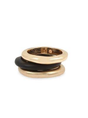 Robert Lee Morris Patina Bar Set Of 3 Stackable Rings