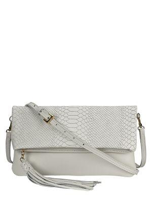 Gigi New York Stella Fold-over Leather Convertible Clutch