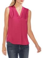 Vince Camuto Mystic Blooms Rumple V-neck Blouse