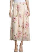 Lucy Paris Floral Midi Skirt