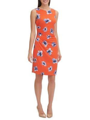 Tommy Hilfiger Scholar Floral Jersey Sheath Dress