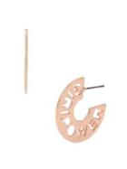 Bcbgeneration With Love Affirmation Cut-out Hoop Earrings
