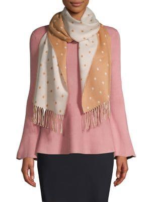 Lord & Taylor Polka Dot Cashmink Scarf