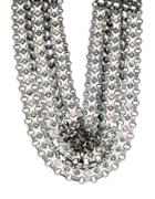 Nanette Lepore Crystal And Faux Pearl Choker Necklace