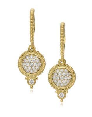 Ripka Juliette Pave Diamond And 14k Yellow Gold Round Drop Earrings