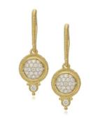 Ripka Juliette Pave Diamond And 14k Yellow Gold Round Drop Earrings