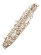 Ralph Lauren Faux Pearl Multi-row Bracelet