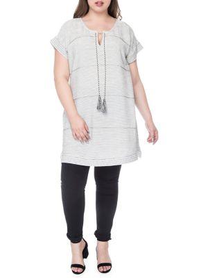 Bobeau Plus Bethie Beaded Tunic