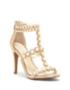 Jessica Simpson Eleia Suede And Faux Pearl Sandals
