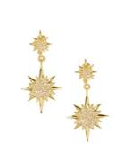 Vince Camuto Pave Crystal Double Drop Earrings
