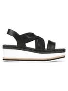 Donald J Pliner Audrey Leather Wedge Sandals