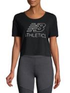 New Balance Logo Graphic Cropped Athletic Tee